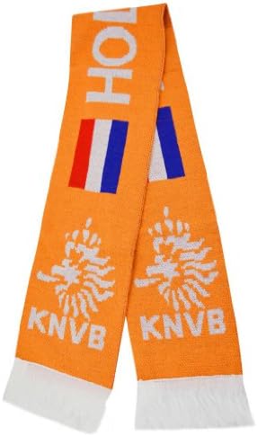 Netherlands Holland Super Fans Football Jacquard Scarf - Orange