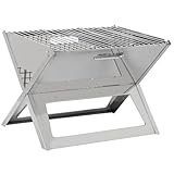 Fire Sense Stainless Steel Notebook Charcoal Grill