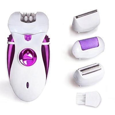 Augymer Epilator Set 4 In 1 Cordless Electric Hair Removal - Rechargeable Foot Callus Remover Shaver/Hair Clipper...