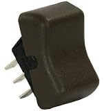 JR Products 13045 DPDT On/On Brown Switch