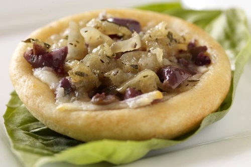The Perfect Bite Co Cocktail Pizzas- Glazed Garlic, Eggplant And Fontina Cheese, 12 Mini Pizzas, 13-Ounce Box (Pack of 4)