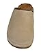 Eurow Men's Hardsole Sheepskin Scuff Slipper - Sand/Stoney