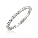 14k White Gold Diamond Eternity Band Bridal Ring (GH, SI3-I1, 0.53 carat)-Yellow or Rose Gold Available