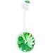 Bioplast Super Double Green Gem Belly Ring