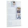 Safco Plastic Literature Display, 12 Magazines, 30 Inches Width x 49 Inches Height, Clear (5602CL)