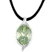 Genuine Green Quartz & White Topaz Pendant