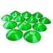 Crown Sporting Goods Set of 12 Soft Plastic Field Disc Cones (Green)