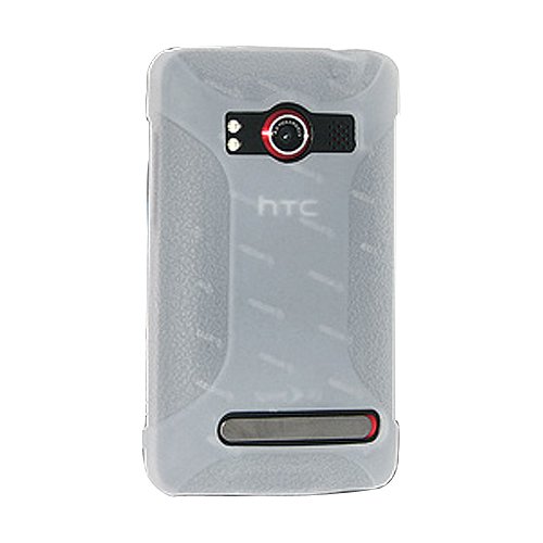 Amzer Silicone Skin Jelly Case for HTC EVO 4G (Lilly White)