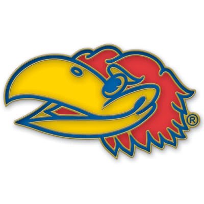 KANSAS JAYHAWKS OFFICIAL LOGO LAPEL PIN