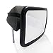 Backseat Baby Car Mirror - Rear Facing by Omnitots - Crash Tested - Large Safe & Shatterproof Adjustable Wide Angled With Clear Convex Reflection - 100% Lifetime Guarantee - Best Child View