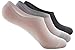 Buttons & Pleats Men's Bamboo No Show Socks Low Cut Slip Resistant 3 Pairs