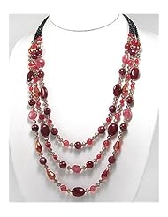 Semi GemStones Necklace In Zinc