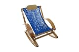 garden and patio furnitures item: Deluxe Bent Oak Rocker - Blue