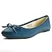 Alpine Swiss Iris Women's Genuine Suede Lined Bow Ballet Flats