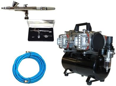 MASTER Airbrush G26 with the TC-828 Quad Piston Air Compressor