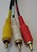 6 foot RCA Audio Video Cable - 2 Audio Components and 1 Video Component - Plug in for Samsung Toshiba LG Sharp Sony Sceptre RCA Panasonic Philips Mitsubishi Magnavox TV LCD Plasma DLP and Cameras and Camcorders