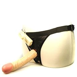 Doc Johnson Ultra Vibrating 8 Inch Strap-On Dildo Dong, SET-5