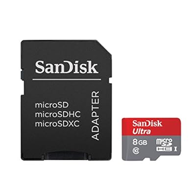 Sandisk Ultra microSDHC UHS-I 8GB Class 10 Memory Card with Adaptor  (Upto 30 Mbps speed)