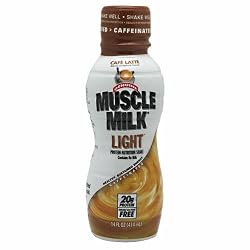 Muscle Milk Light RTD 12- 14 oz (414 mL) Bottles Cafe Latte Protein Drinks Cyto