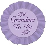 Grandma To Be Satin Button Party Accessory (1 count) (1/Pkg)