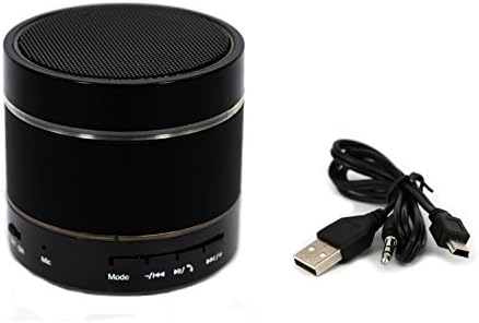 HWAY Mini Portable Wireless Buletooth Speaker with 7 Color LED Changing Lamp-black