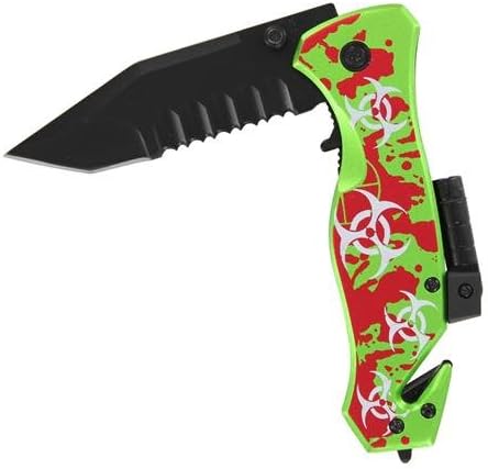 Undead Crisis Flashlight Spring Assist Knife