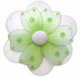 8 Green Multi Layered Daisy Flower nylon hanging ceiling wall girls room decor decoration