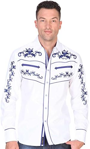 White Western Embroidered Style Shirt