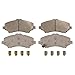 Wagner ThermoQuiet MX1327 Semi-Metallic Disc Pad Set With Installation Hardware, Front