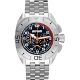 Deep Blue Mens Master Timer Chronograph Steel Watch - Black by Deep Blue