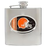 Cleveland Browns 6oz Stainless Steel Hip Flask