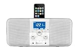 Boston Acoustics Duo-i plus UKW/MW HiFi Radio mit integrierter  iPod/iPhone Dockingstation hochglanz weiss