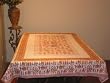 Peach Tribal Printed Cotton Tablecloths Regtangular Table decor Cover
