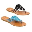 Bamboo by Journee Embellished Upper Womens Sandal