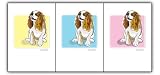 Paper Russells PAGBC486 Grrreen Boxed 6 Note Cards - Cavalier Tougue out
