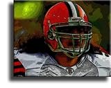 Completely Handpainted American Football Sport Painting, Custom Order FL2140, Oil on Canvas, with Option to Paint Jerry, Brett & Co. from Any Other Favorite Photograph or Picture, Unframed, Size 22" x 28" inch