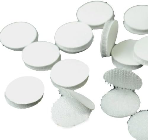 20-1000pcs Magic Sticky Self Adhesive Hook Craft Coins Dots 2cm White