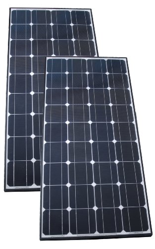 Nature Power 50262 260-Watt Monocrystalline Solar Powered 12-Volt Battery Charger Set Includes 2 130-Watt Panels
