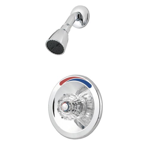 Pfister R89-0250 Pfirst Series Single Acrylic Handle Shower Only Trim Kit, Polished Chrome