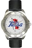 Tulsa Golden Hurricanes Suntime Sport Leather Mens NCAA Watch