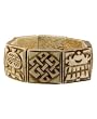 Buddhist Jewelry Ivory Shade Carved Bone Stretchy Buddha Bracelet
