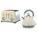 MORPHY RICHARDS ACCENTS CREAM KETTLE 1.5 LITRE (44377) & 4 SLICE CREAM TOASTER (44038) SET
