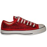 Converse Chuck Taylor All Star Lo Top Metallic Sequins Red