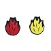 WILSON Vibra Fun Red/Yellow Flames Tennis Dampeners
