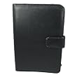 Black HDE (TM) Faux Leather Case with Button Closure and Pockets for Samsung Galaxy Tab