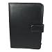HDE&reg; Black Faux Leather Case with Button Closure and Pockets fits Samsung Galaxy Tab