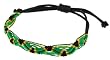 Green, Yellow, Black Adjustable Rasta Bracelet