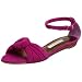 Cynthia Vincent Women's Toki Knot Flat Sandal,Fuchsia,5.5 M