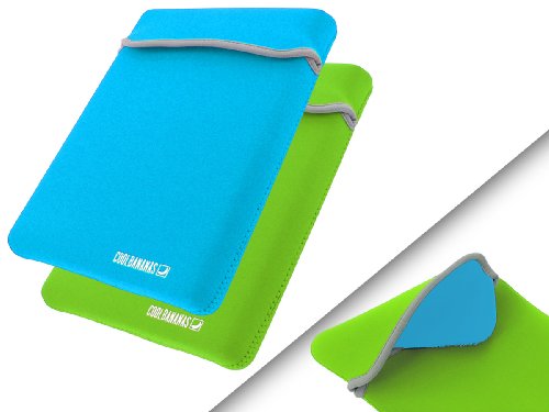 Cool Bananas RainSuit Neopren Netbooktasche, 25,9 cm (10,2 Zoll) hellgr&uuml;n/hellblau