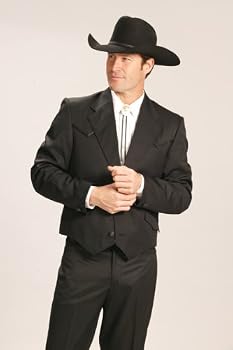 Circle S Shenandoah Short Western Tuxedo Coat in Black